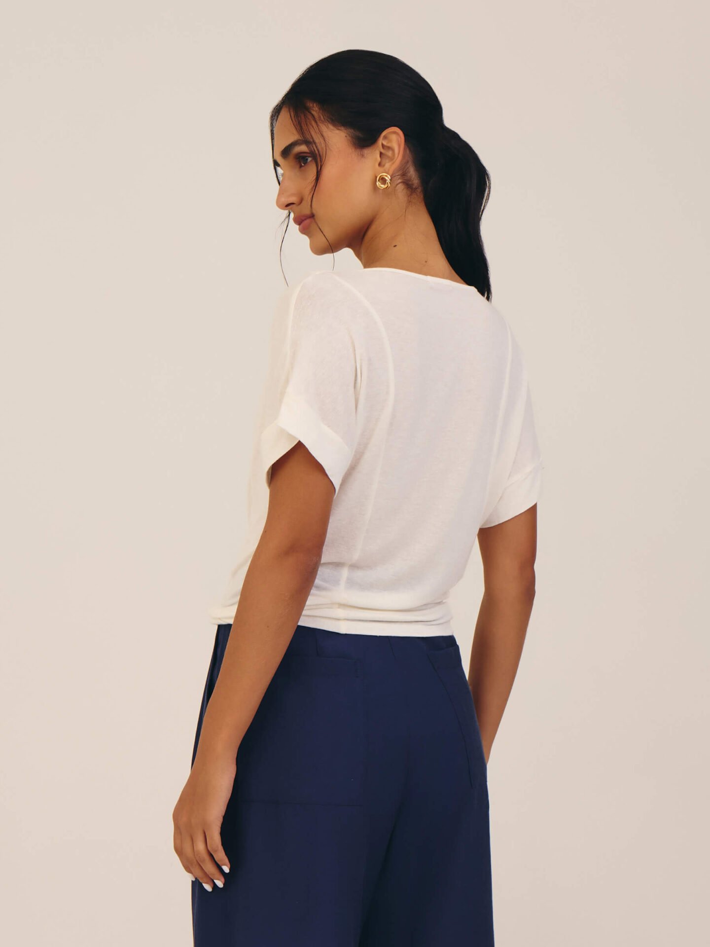 Blusa Jô Linho e Viscose OffWhite