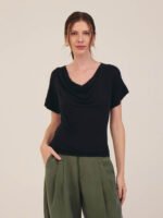 Blusa Jô Linho e Viscose Preto