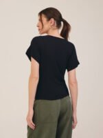 Blusa Jô Linho e Viscose Preto