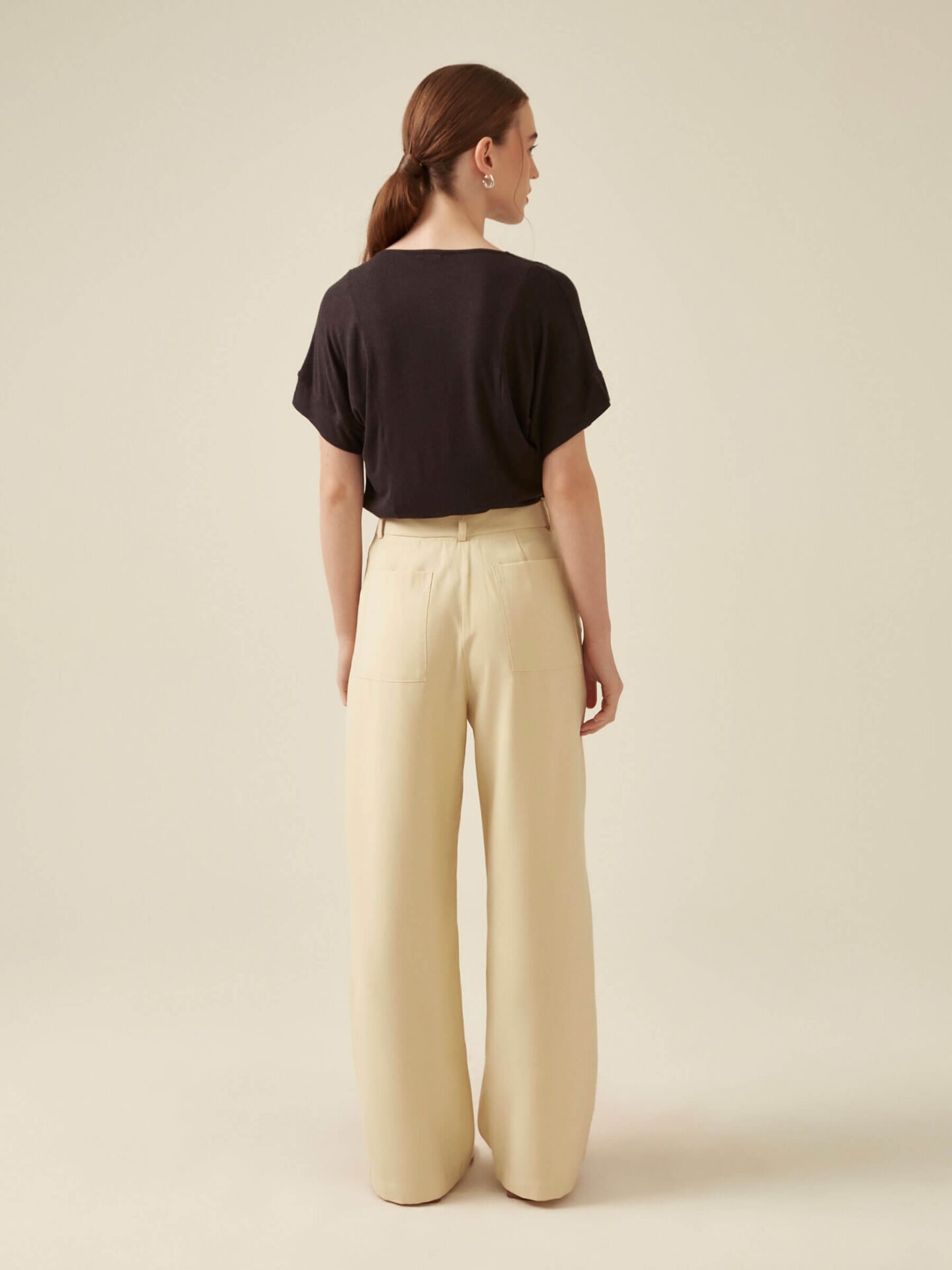 Calça Pantalona Sal Areia