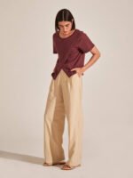 Calça Pantalona Sal Areia