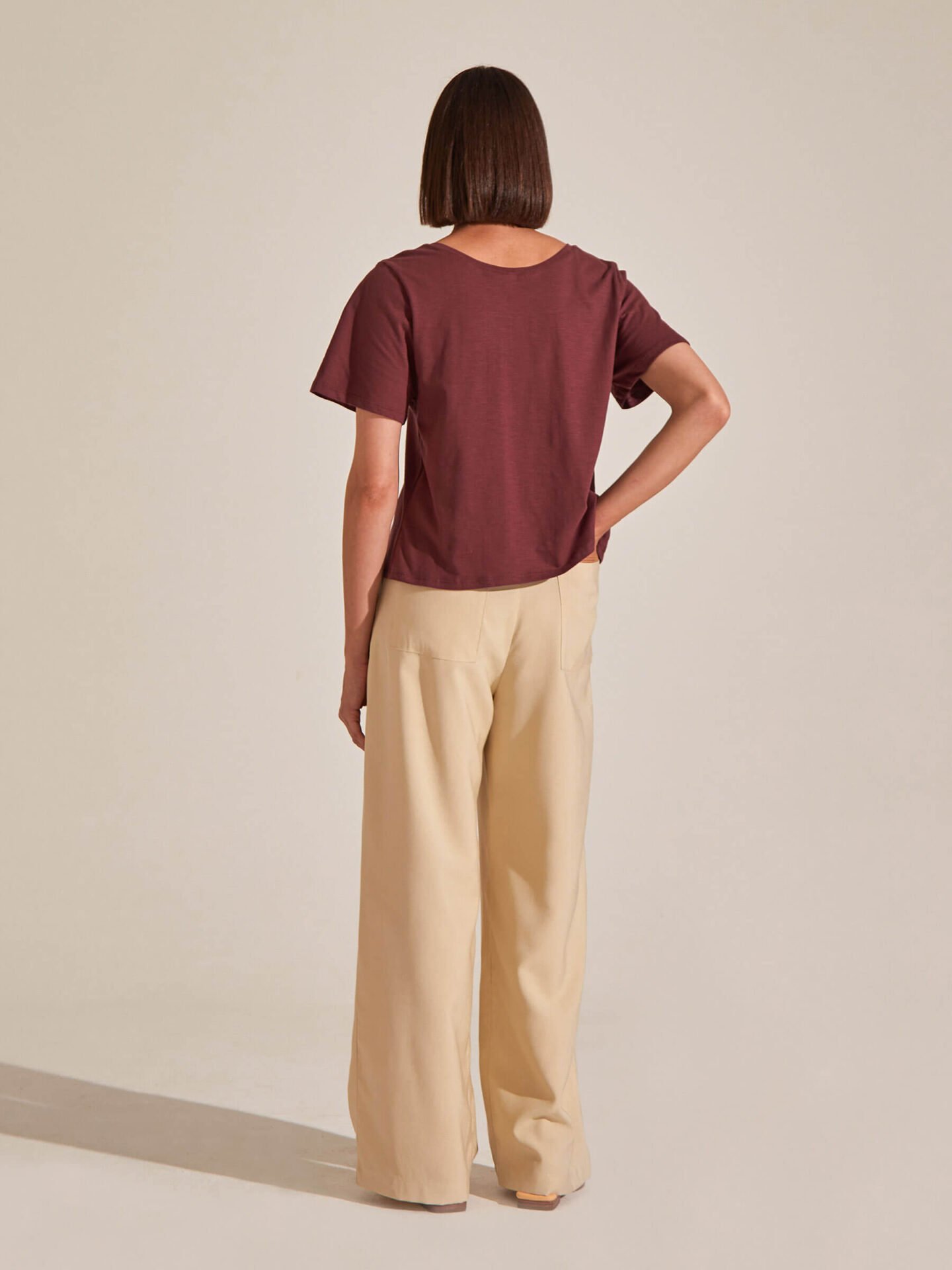 Calça Pantalona Sal Areia