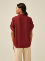 Camisa Sereno Bordeaux