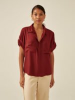 Camisa Sereno Bordeaux