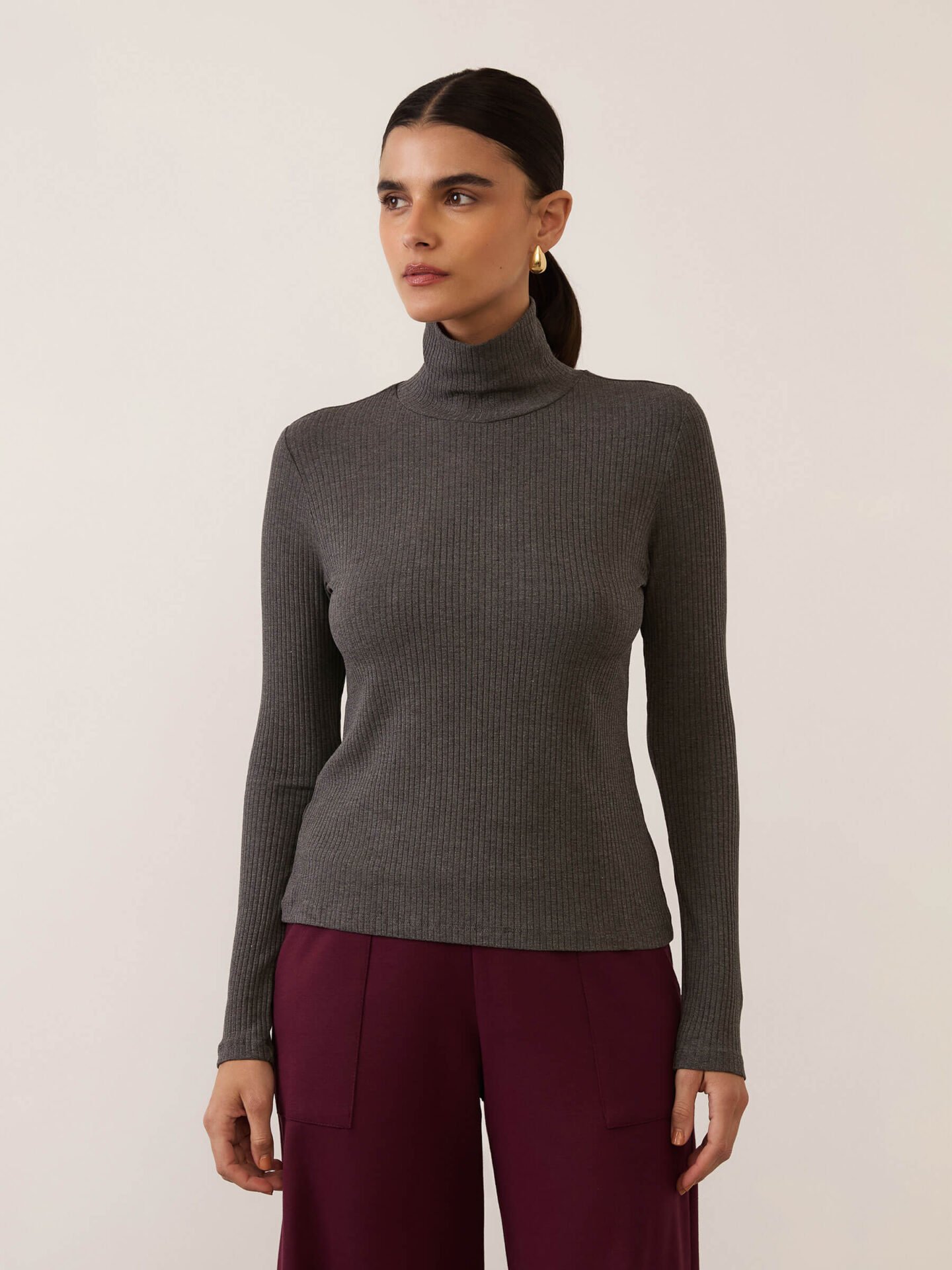 Blusa Cacharrel Canelado Clássico Mescla