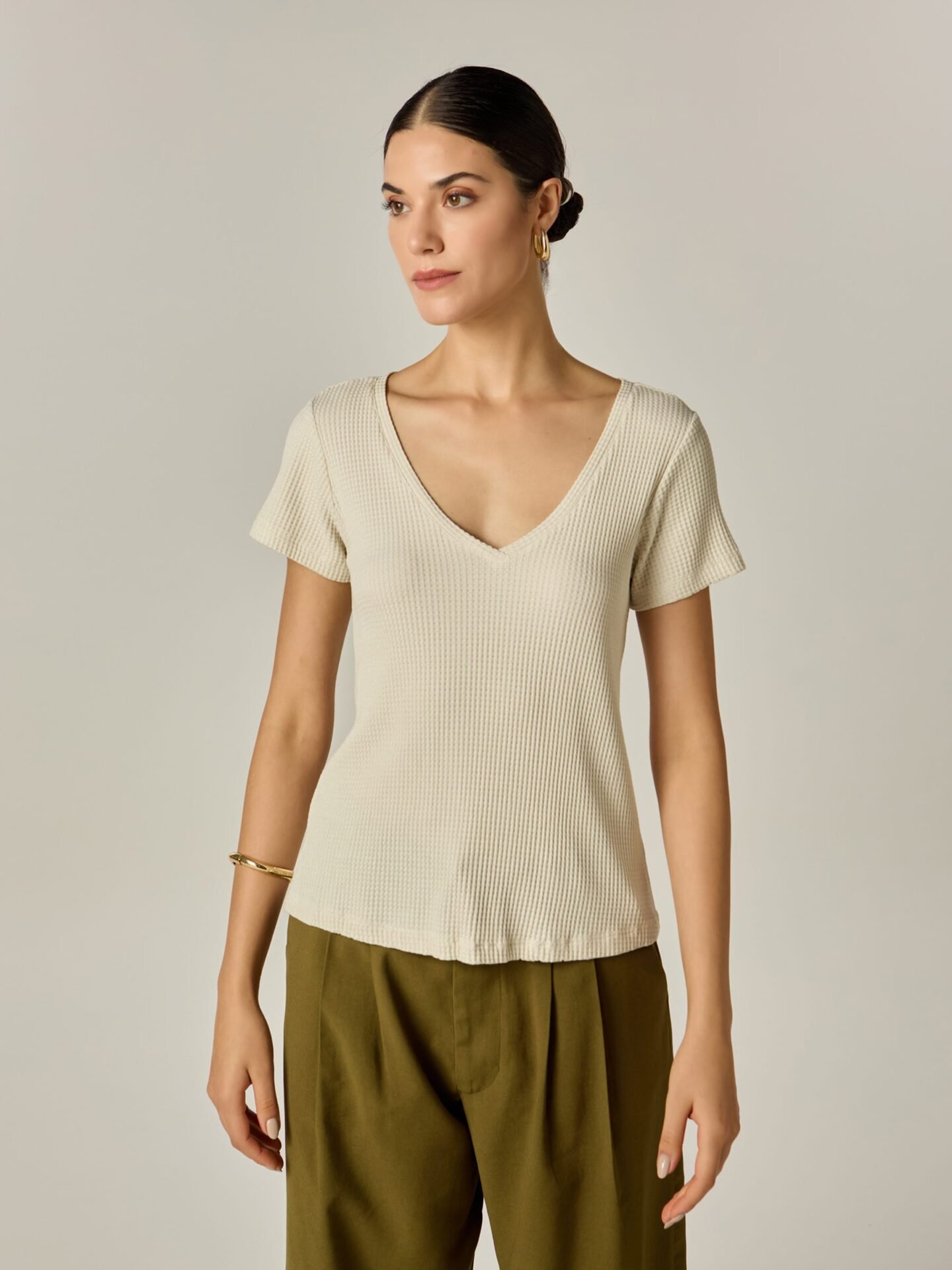 Blusa Voa Viscose Sustentável Gelo