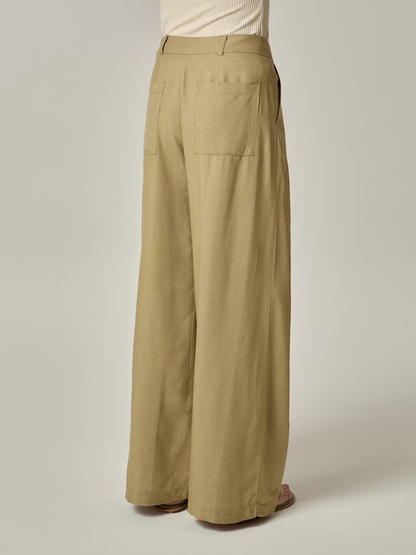 Calça Austrália Linho e Viscose Khaki