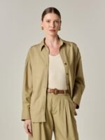 Camisa Austrália Linho e Viscose Khaki