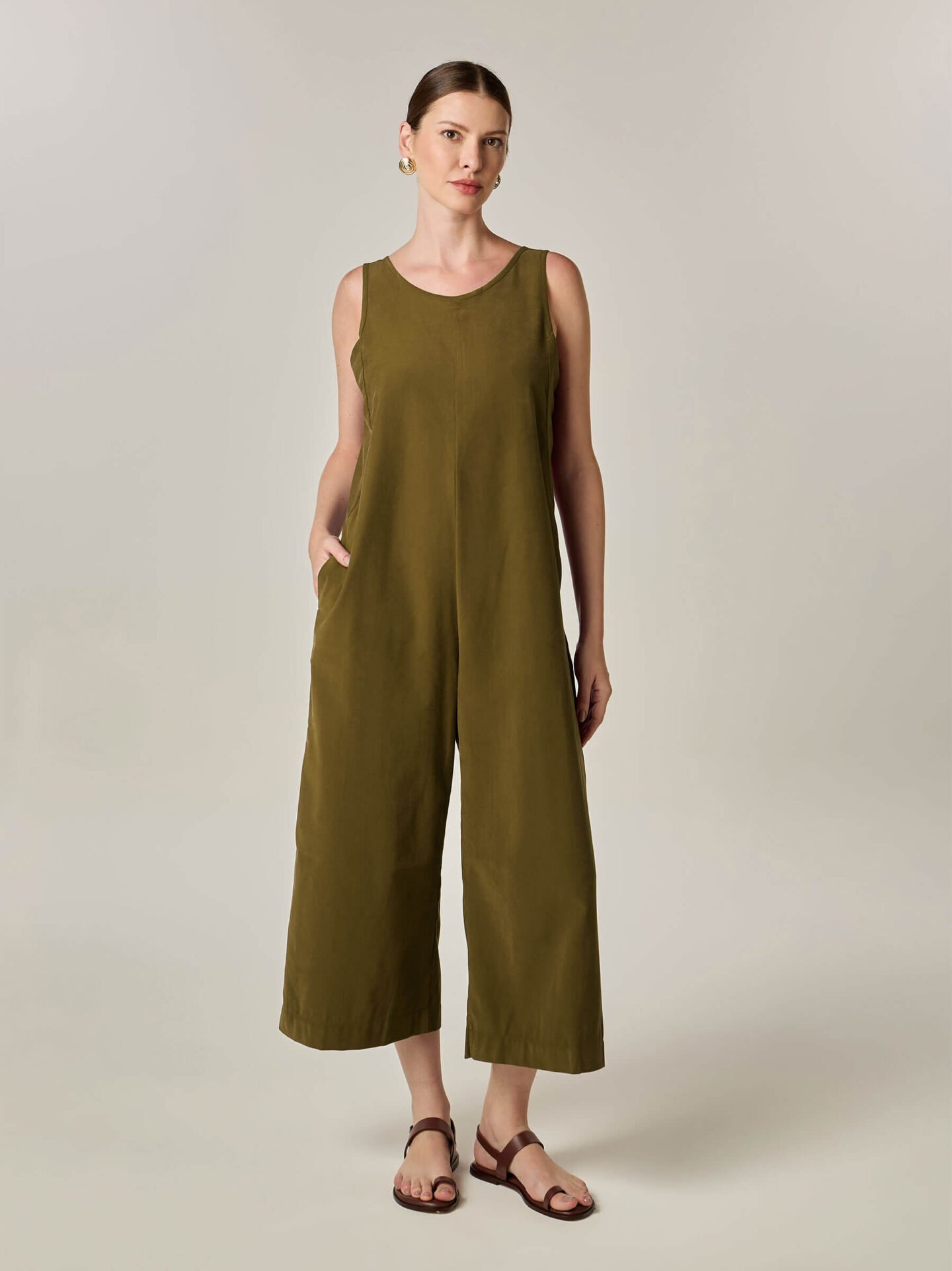 Macacão Rocha em Viscose Verde