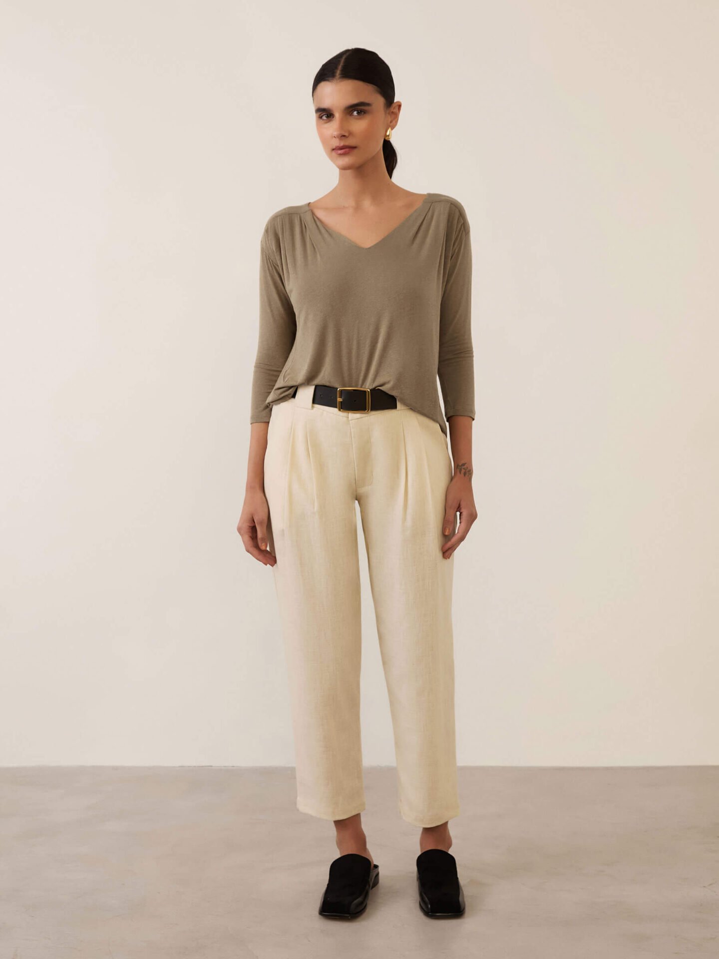 Calça Alfaiataria Luxor Aveia