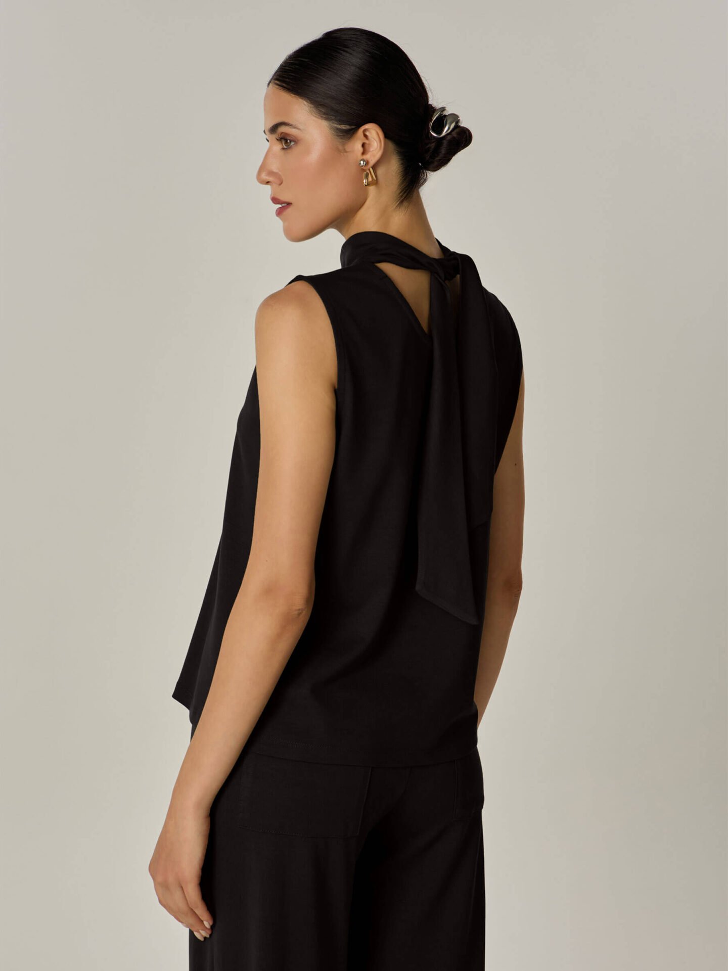 Regata Bis Viscose Sustentável Preto