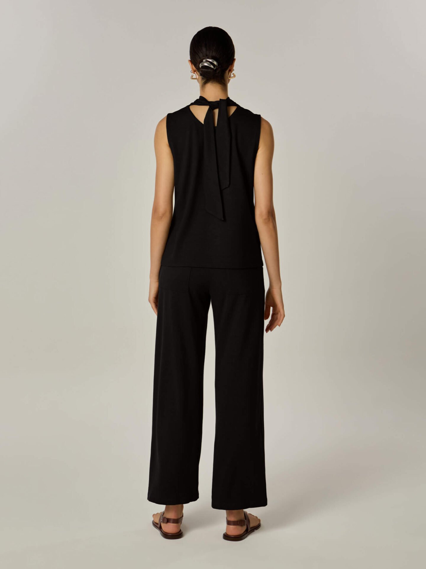 Regata Bis Viscose Sustentável Preto