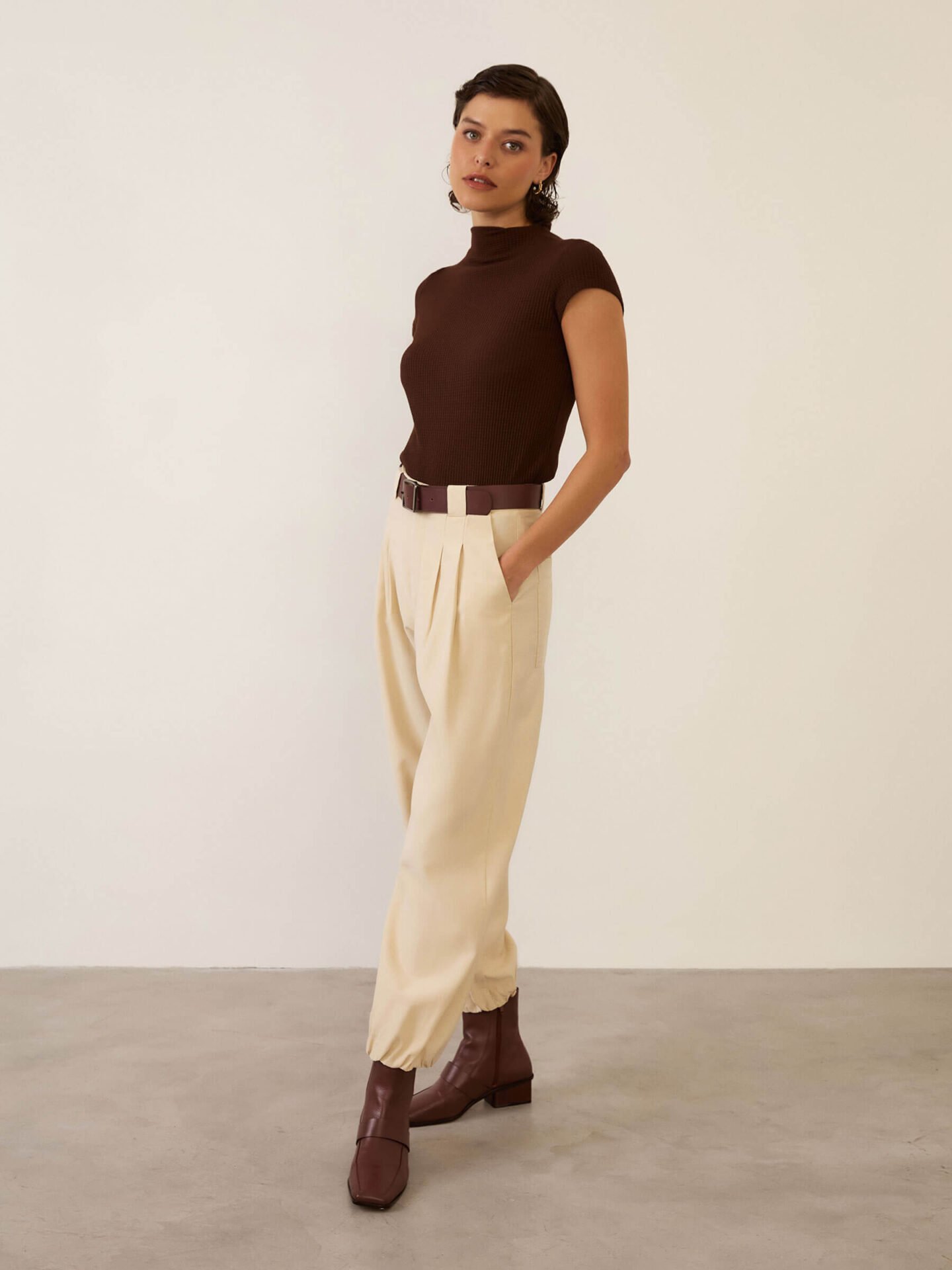 Blusa Petit Algodão Sustentável Marrom