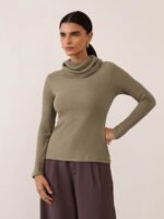 Blusa Polén Viscose Sustentável Khaki