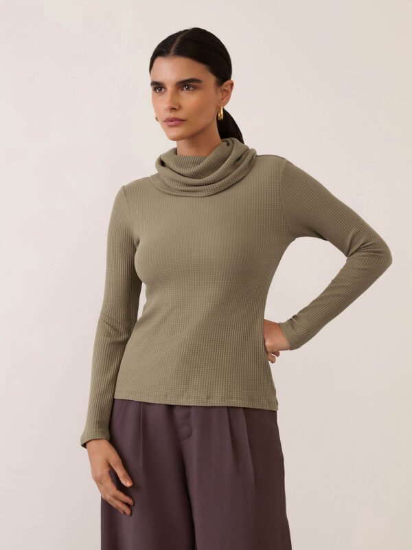 Blusa Polén Viscose Sustentável Khaki