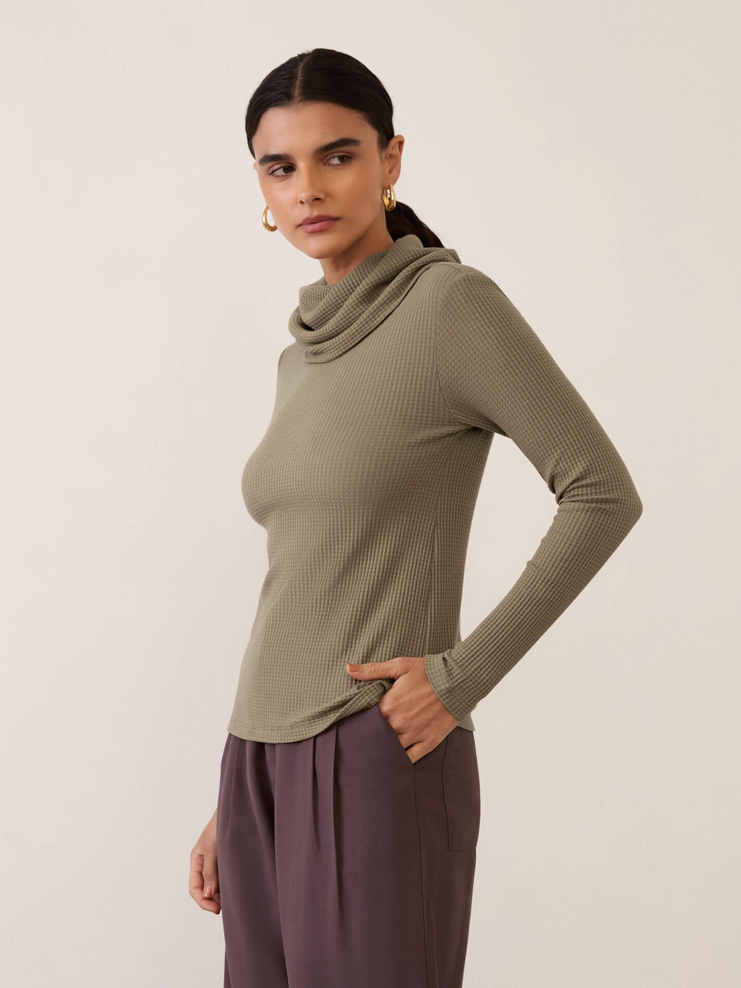 Blusa Polén Viscose Sustentável Khaki