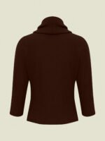Blusa Retângulo Algodão Sustentável Marrom