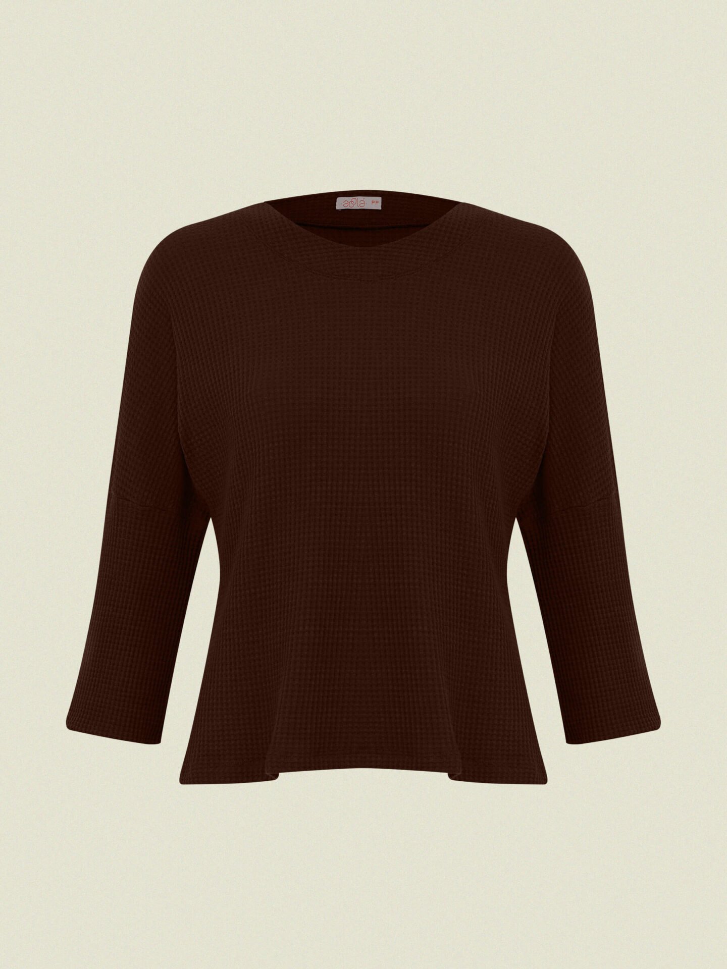 Blusa Retângulo Algodão Sustentável Marrom