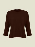 Blusa Retângulo Algodão Sustentável Marrom