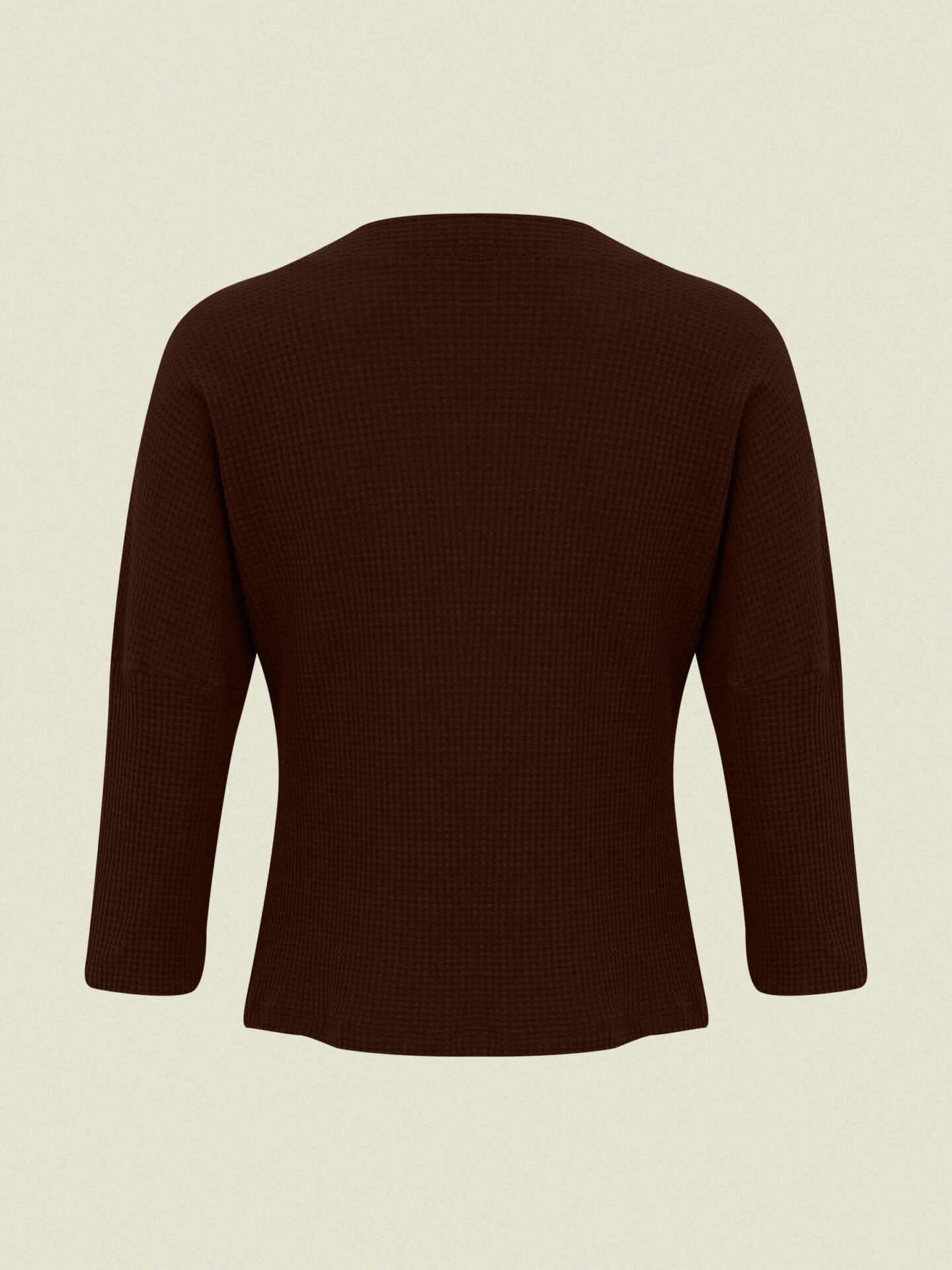 Blusa Retângulo Algodão Sustentável Marrom