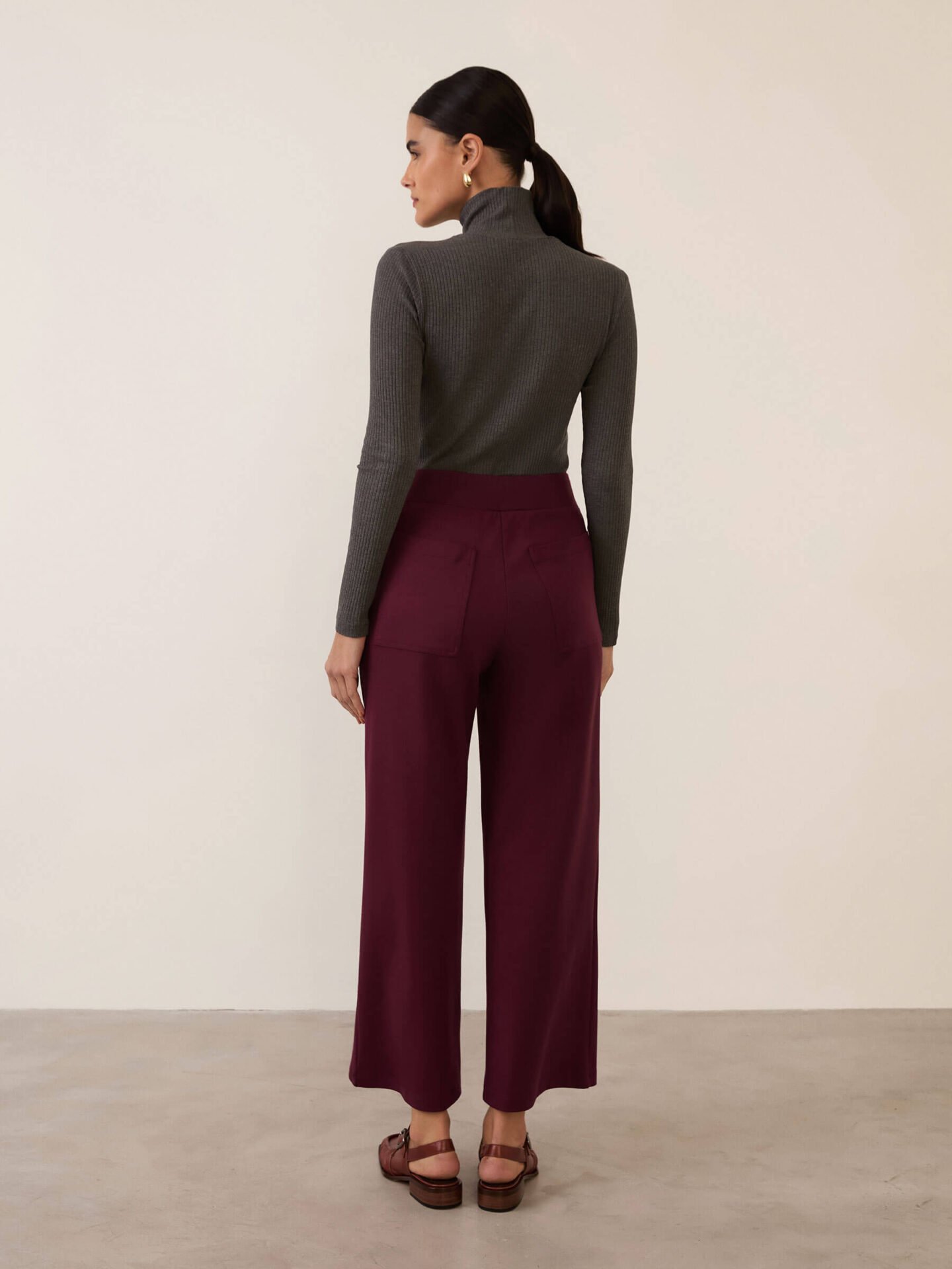 Calça Bis Viscose Sustentável Berinjela