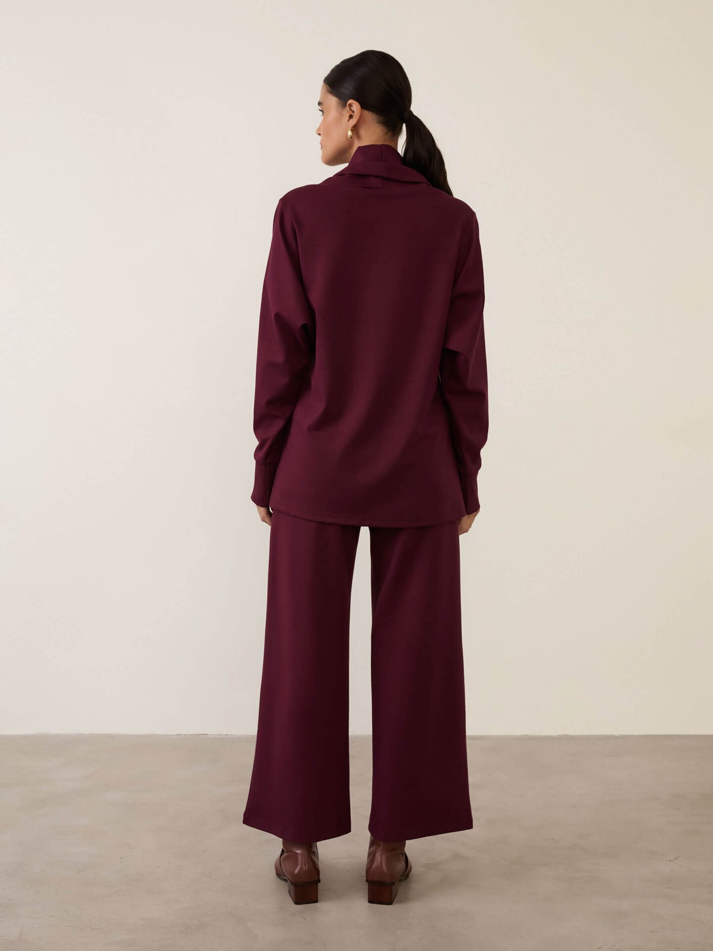 Calça Bis Viscose Sustentável Berinjela