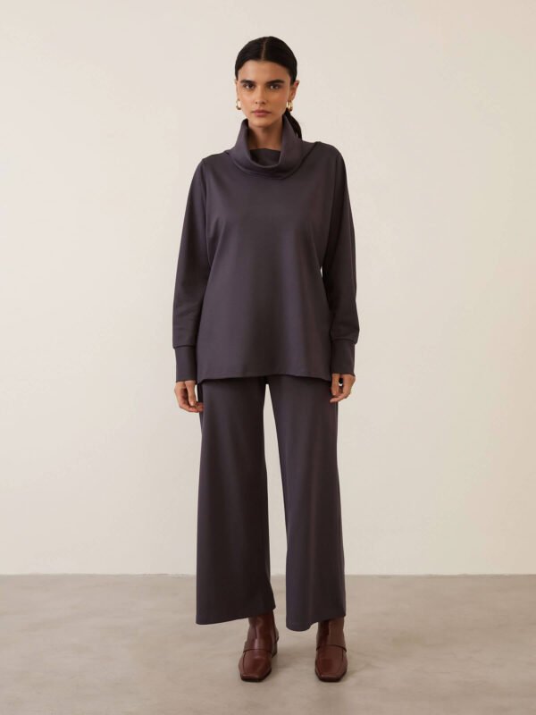 Calça Bis Viscose Sustentável Cinza