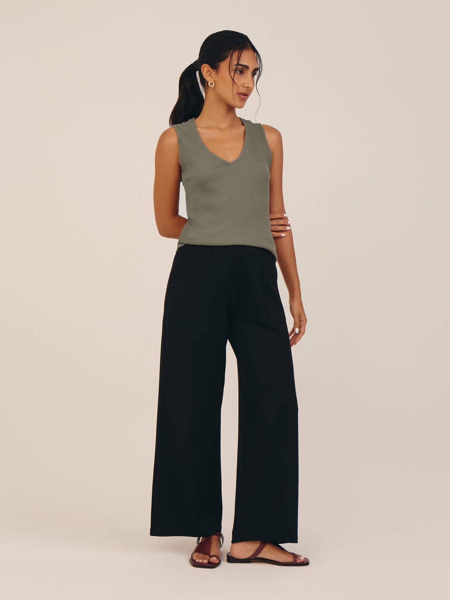 Calça Bis Viscose Sustentável Preto