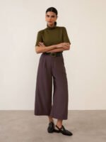 Calça Pantacourt Cinza