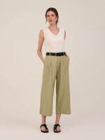 Calça Pantacourt Khaki