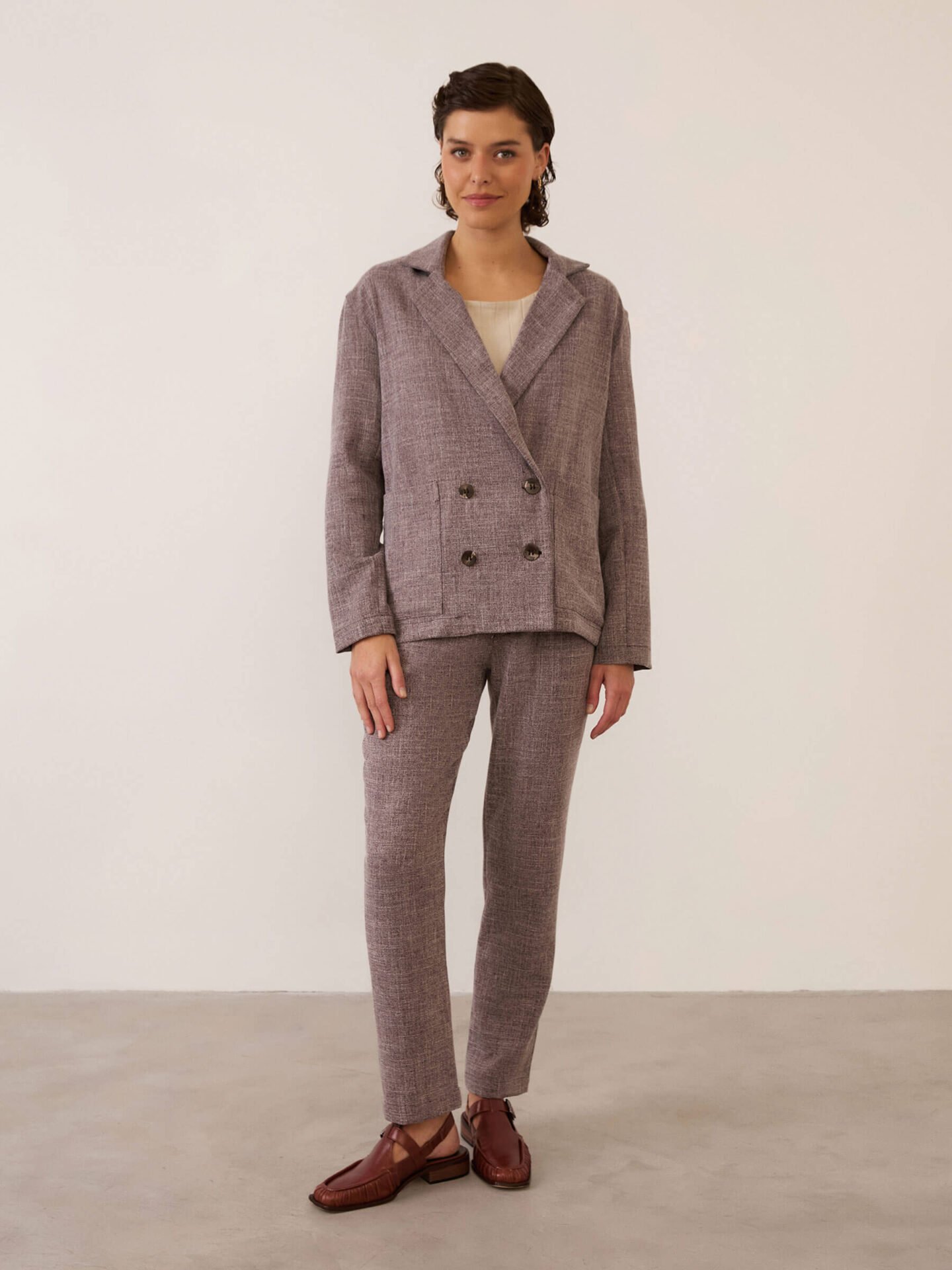 Blazer Mescla Marrom