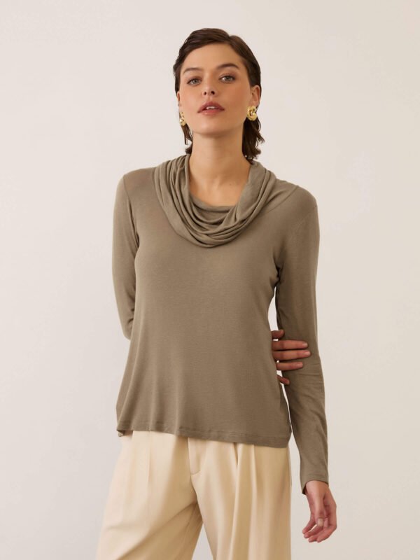 Blusa Bambolê Khaki