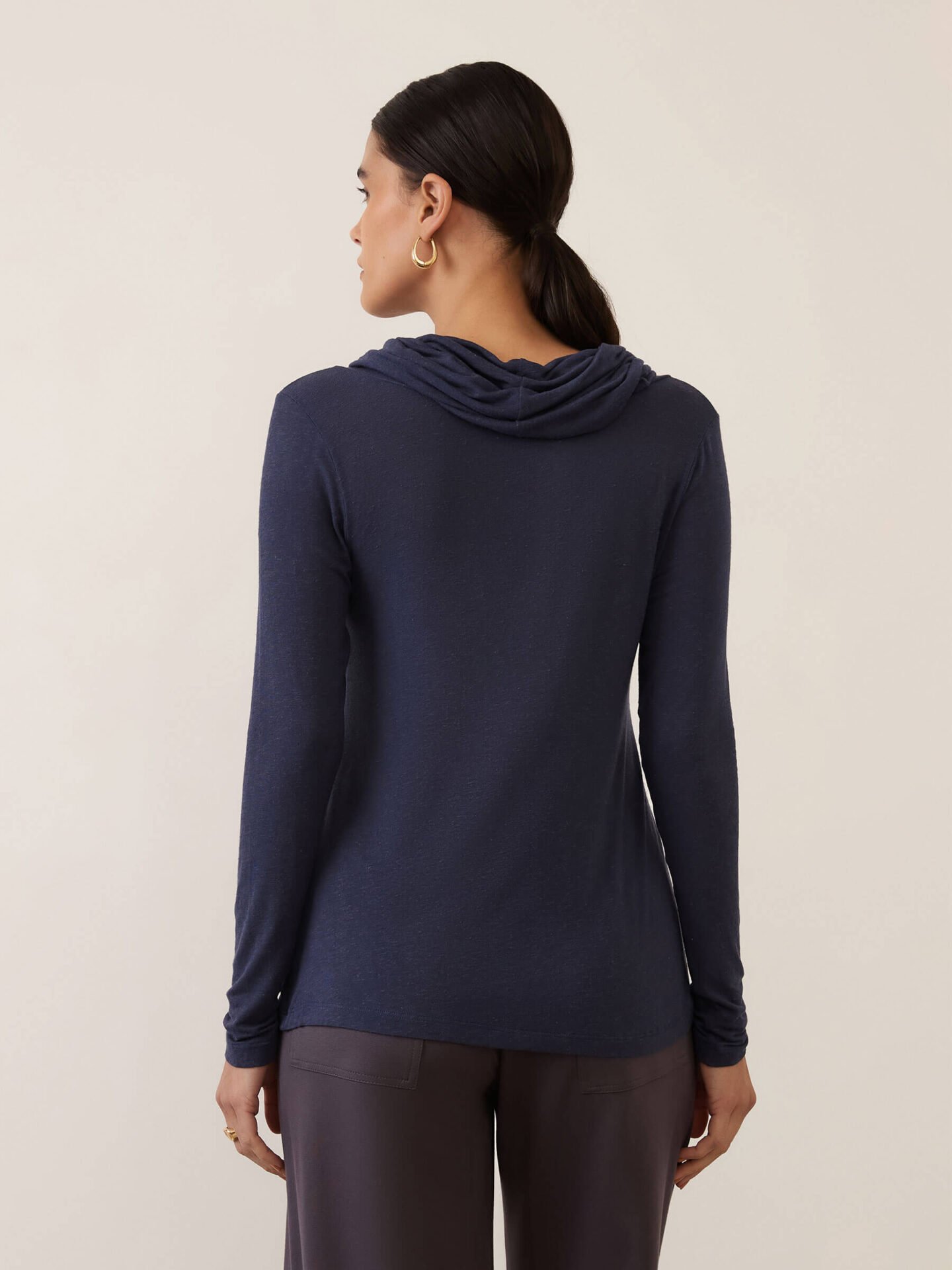 Blusa Bambolê Azul Marinho