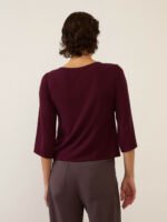 Blusa Canoa Berinjela