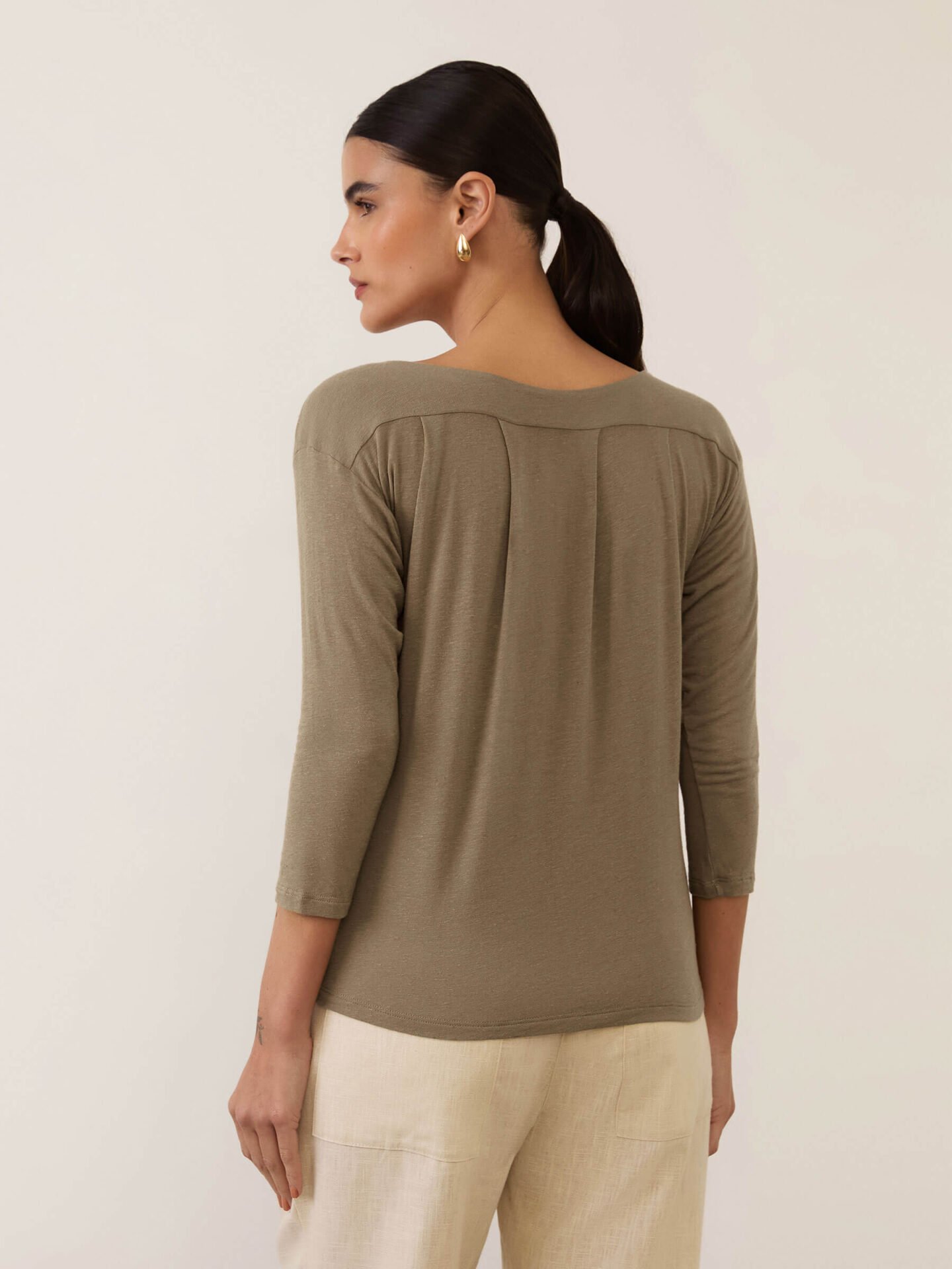 Blusa Marola 7/8 Khaki