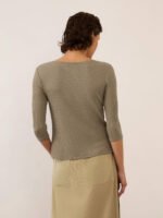 Blusa Voa 7/8 Khaki