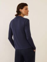 Blusa Xale Azul Marinho