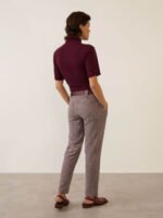Calça Afunilada Mescla Marrom