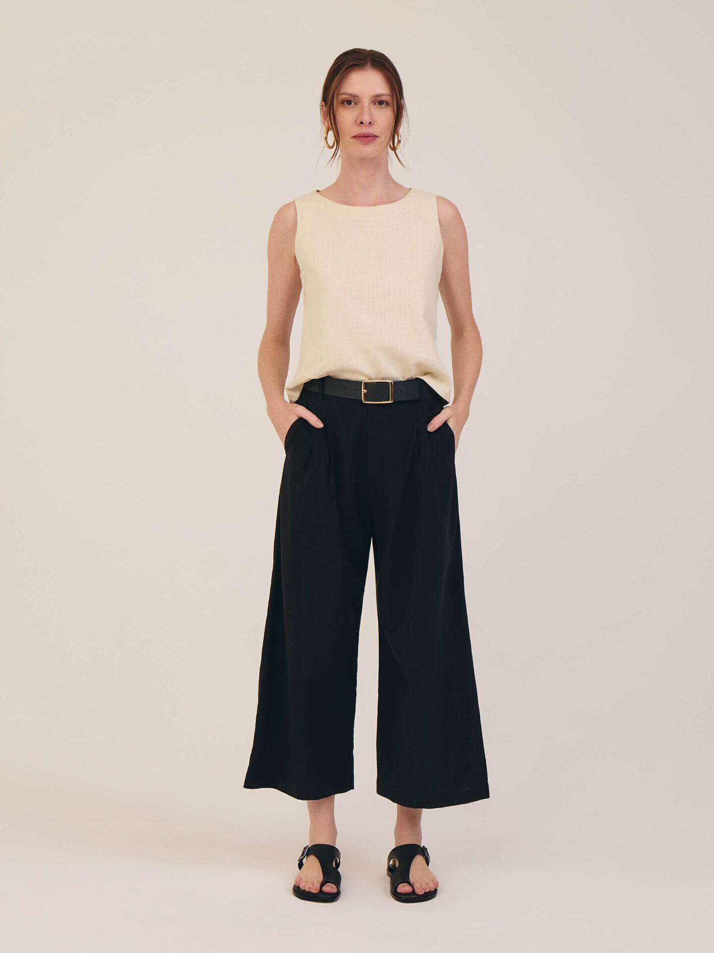 Calça Pantacourt Bel Preto