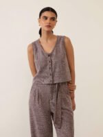 Calça Pantalona Mescla