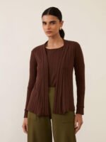 Casaco Ninho Viscose Sustentável Marrom