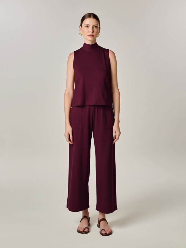 Calça Bis Viscose Sustentável Berinjela