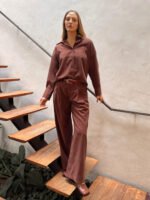 Calça Lyocell Marrom