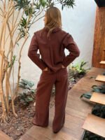 Calça Lyocell Marrom
