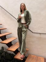 Calça Lyocell Verde