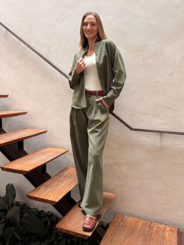 Calça Lyocell Verde