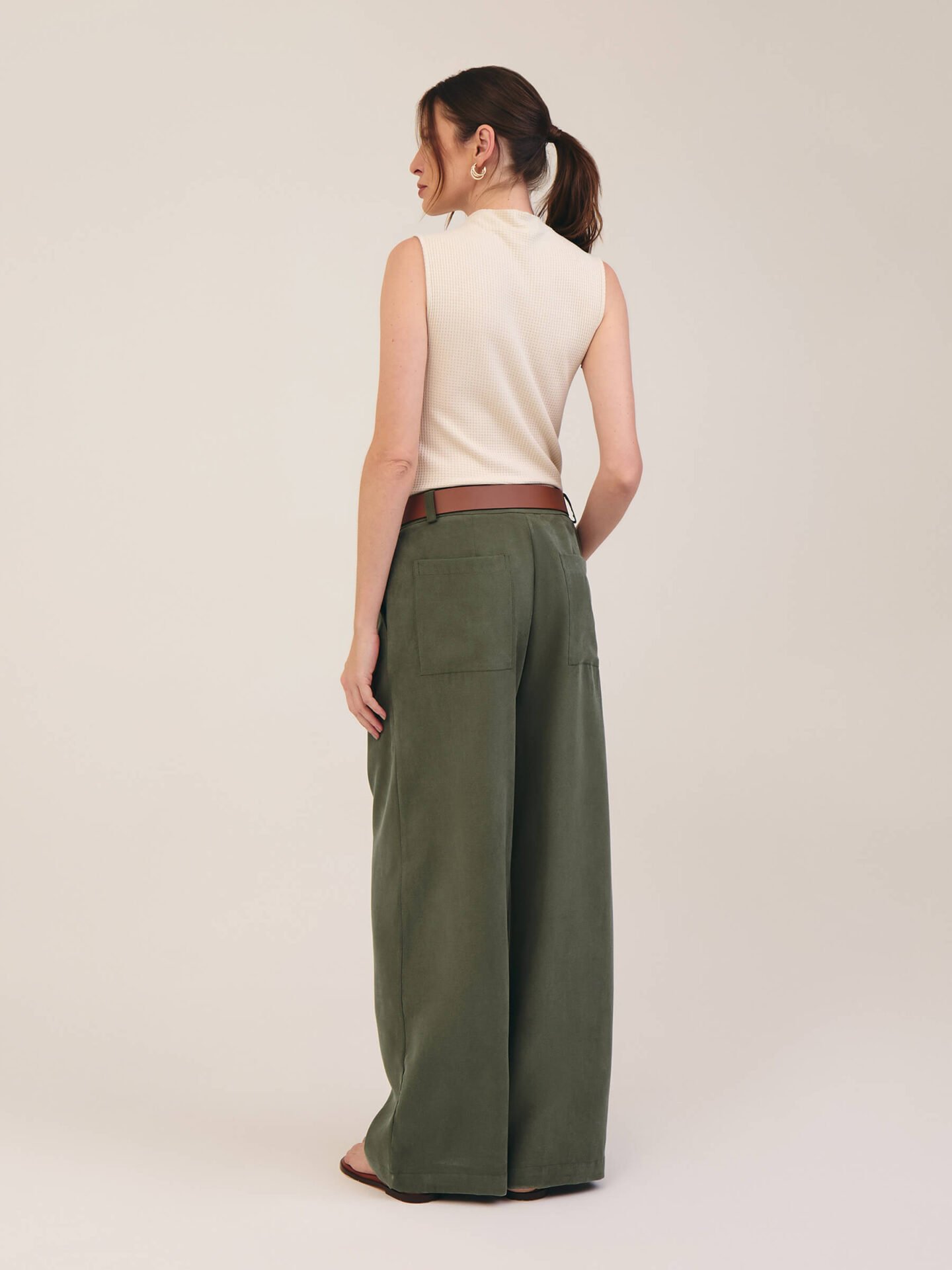 Calça Lyocell Verde