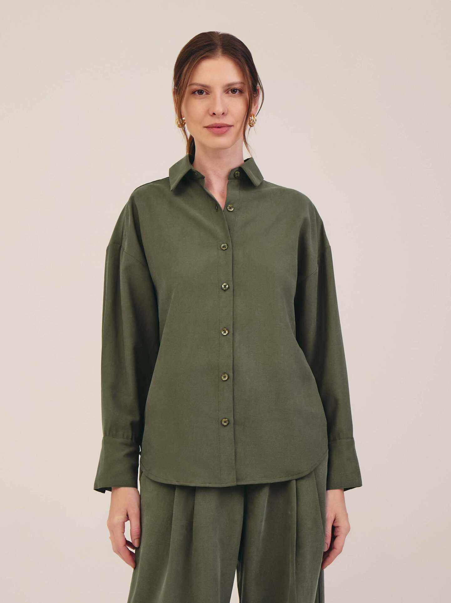 Camisa Lyocell Verde