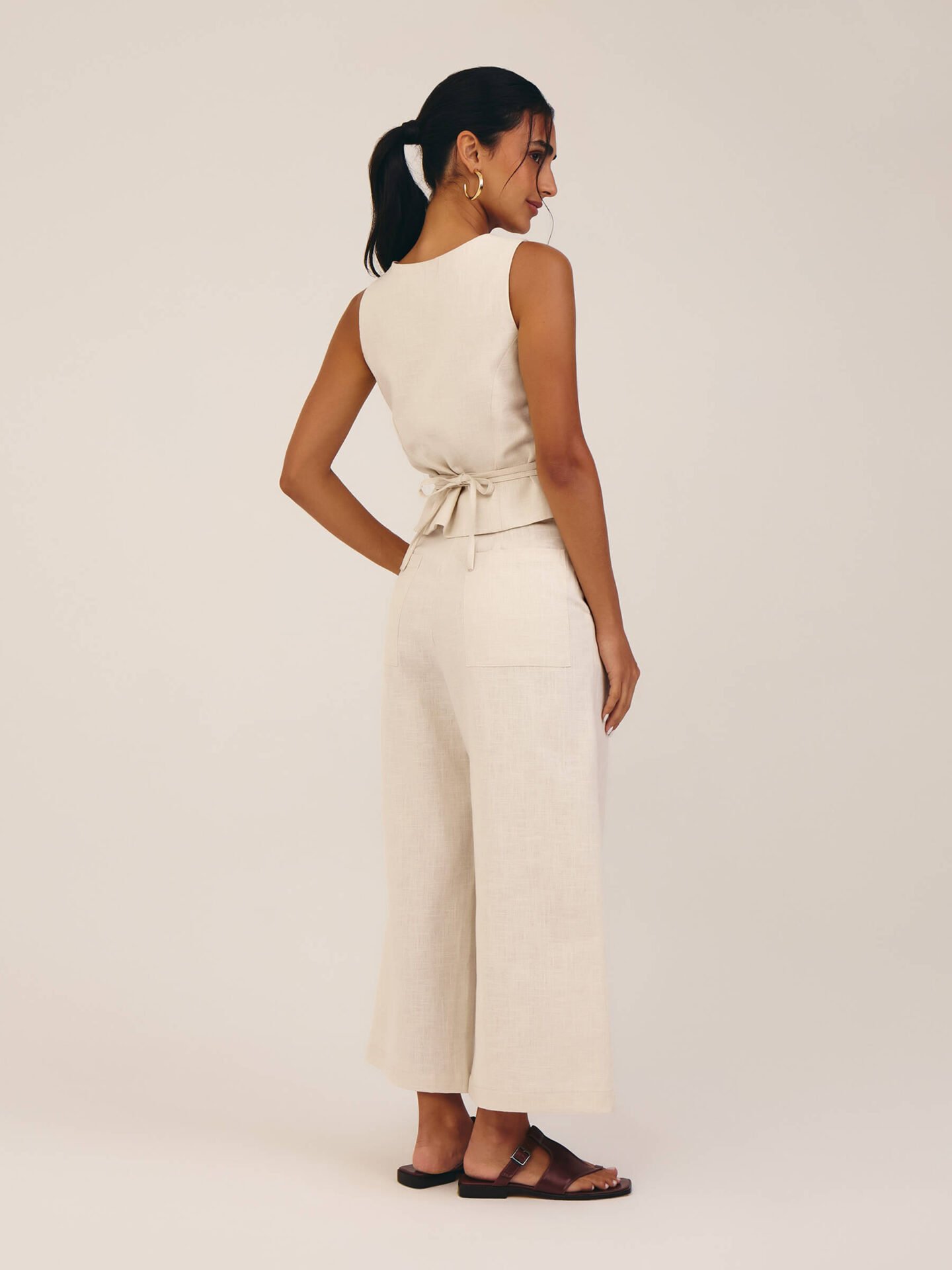 Calça Pantacourt Luxor Aveia