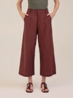 Calça Pantacourt Luxor Marrom